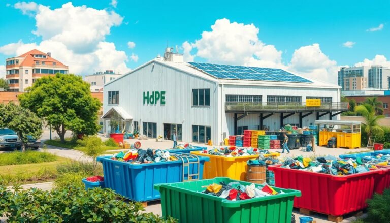 HDPE-Kunststoff-Recycling