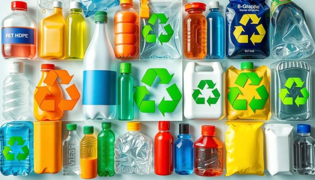 Recyclable plastic types