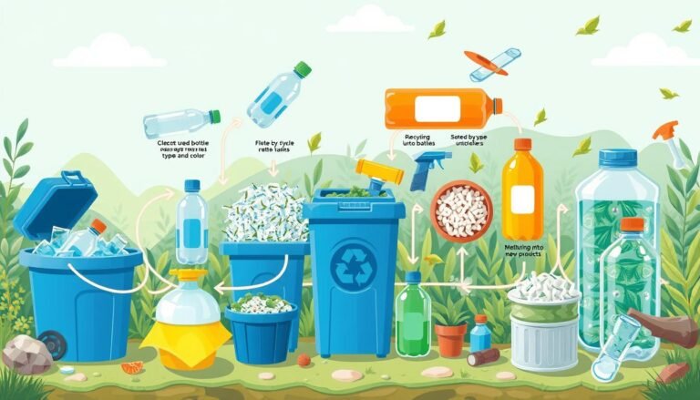 Recycling of plastic bottles