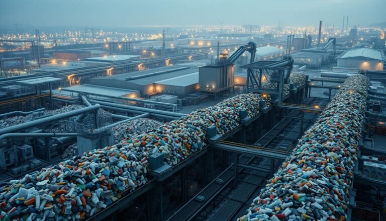 Industrial plastic recycling