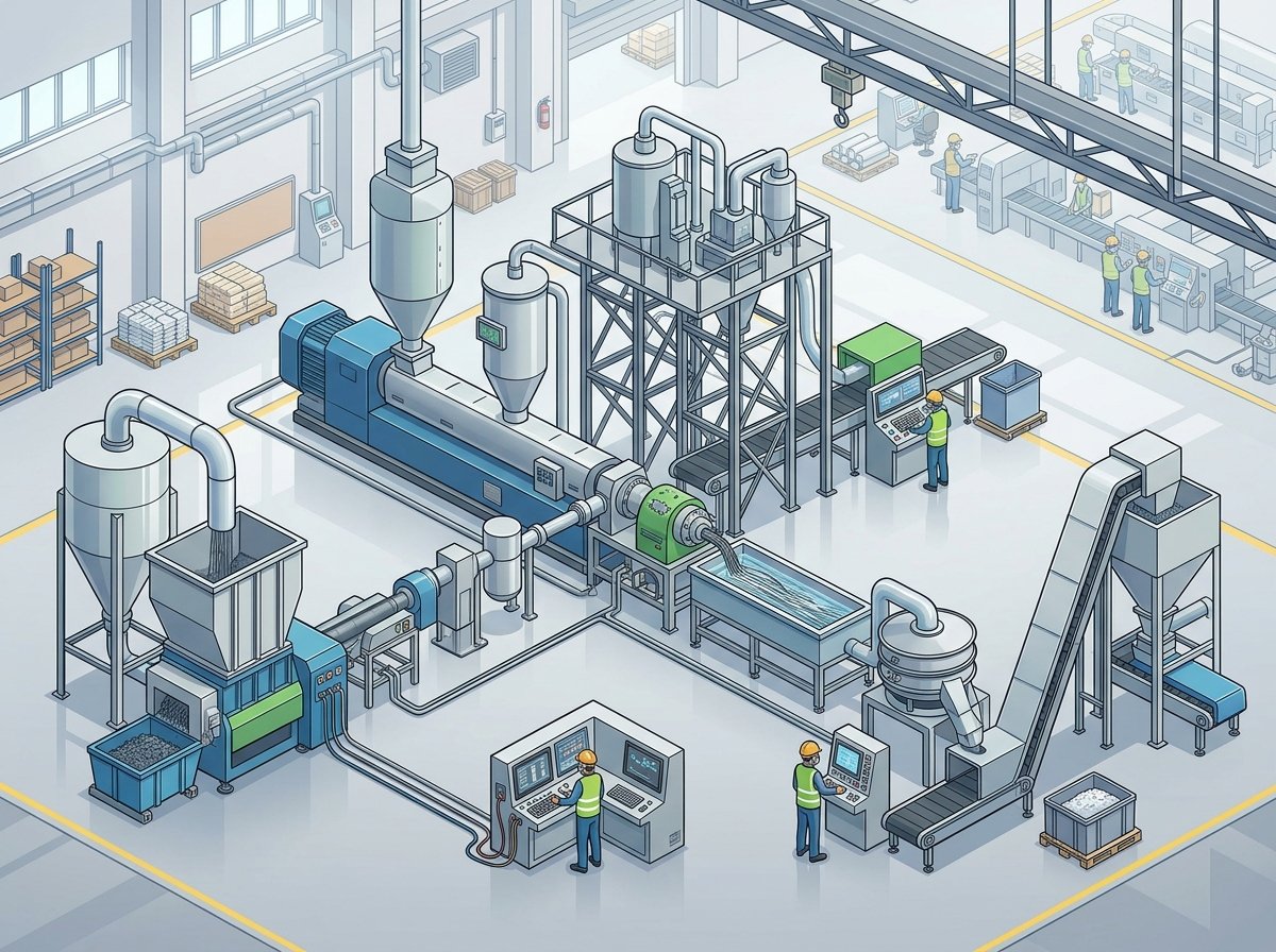 Complete Industrial Plastic Pelletizing Machine Lines, Tailored to Your Resin